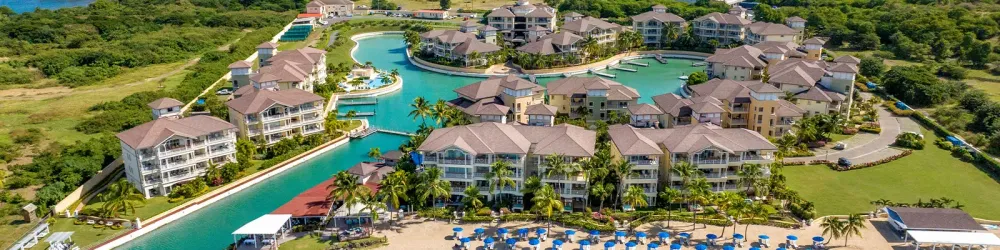 Aerial view of The Landings Resort and Spa
